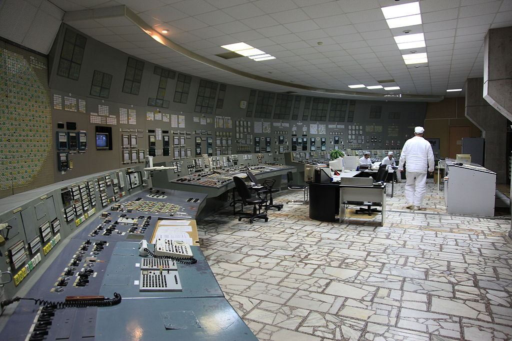Sala de controle do reator de Chernobyl
